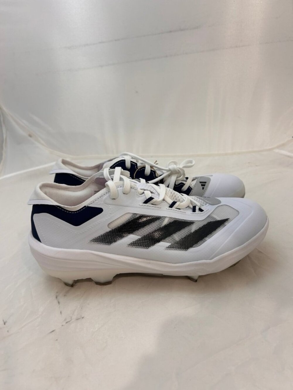 Adidas Adizero impact TPU baseball cleats white navy men’s 7.5 & 8.5 IH3461 NWT
